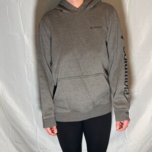 Columbia Men's Heather Gray Hooded Sweatshirt